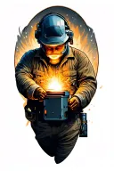 welding tattoo design idea