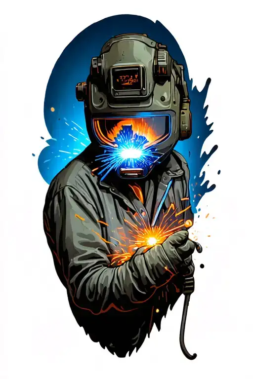 welding tattoo design idea
