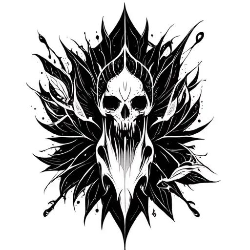 The technological backbone of the tattoo should be narrow and on the back tattoo design idea