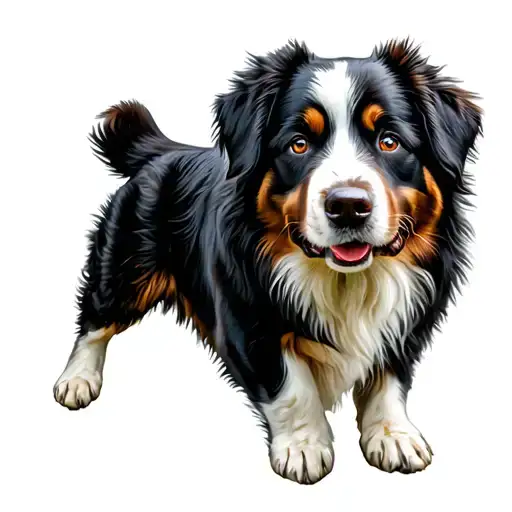 bernese mountain dog tattoo design idea