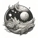 Filler Space tattoo design idea