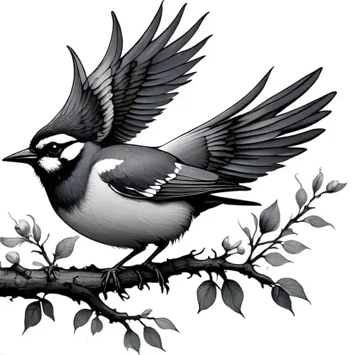 bird love compassion caring nature tattoo design idea