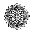 Mandala Left arm cuff tattoo design idea