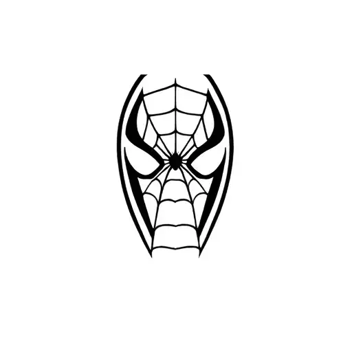 spiderman logo tattoo design idea