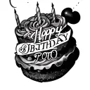 Birthday Month tattoo design idea