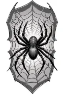 stephen curry spider weaving a web tattoo design idea