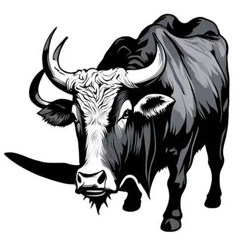 Japanese Ox tattoo design idea