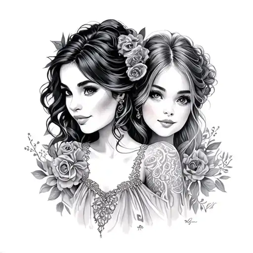 Aunt Niece tattoo design idea