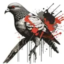 pigeon in the afterlife  tattoo design idea