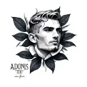 Adonis tattoo design idea