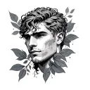 Adonis tattoo design idea