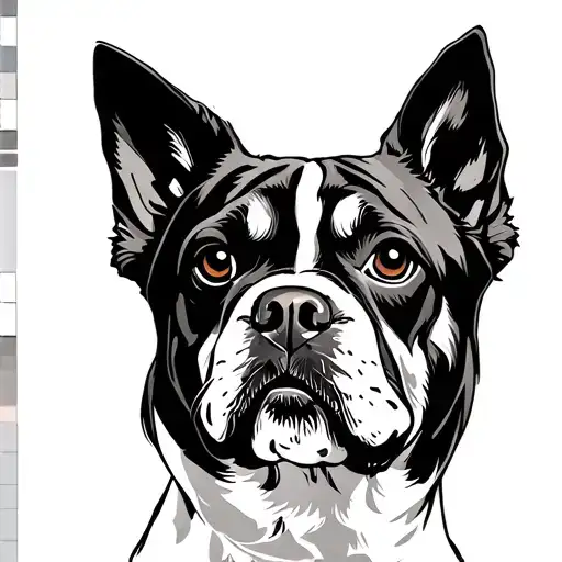 honor my dog sitting, Big russ was his name. Add quote "Repression is my heavan but I would rather go through hell" tattoo design idea