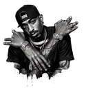 ice cube 2pac westside tattoo design idea