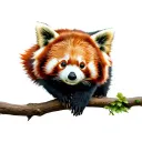 red panda tattoo design idea