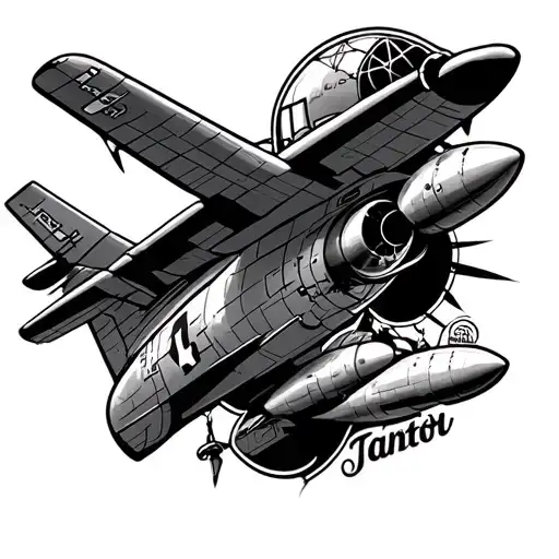 Nose Art aviation style tattoo tattoo design idea