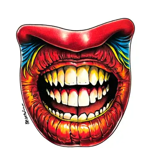 chicano style smile now cry later small on hand cool, color and unique tattoo design idea