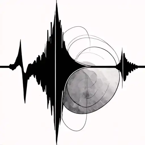Heartbeat wave, minimalist, Jude, 15/05/2025 tattoo design idea