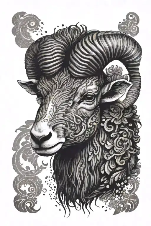 Ram head tattoo tattoo design idea