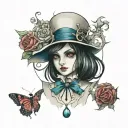 Alice returns to madness returns themes tattoo tattoo design idea