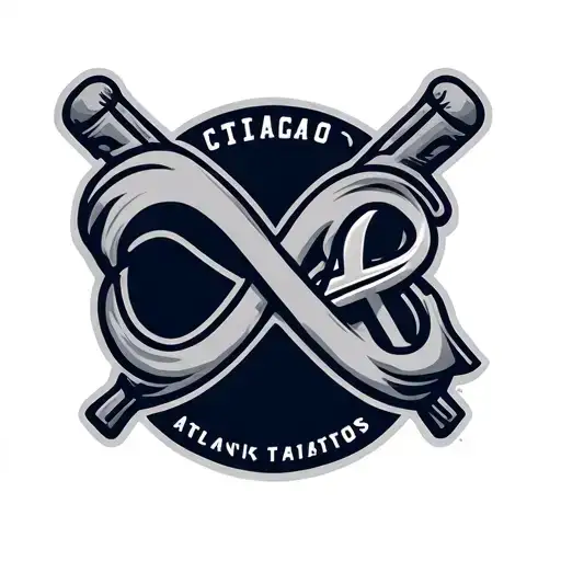 chicago and atlanta braves logo intertwined infinity symbols tattoo design idea