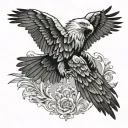 Wedge Tailed Eagle tattoo design idea