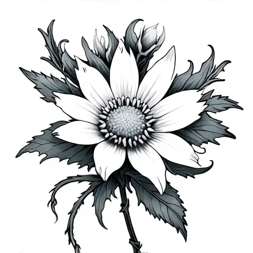 Edelweiss tattoo design idea