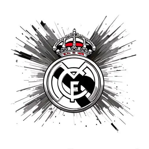 mosaic real madrid logo tattoo design idea