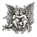 cherubs tattoo design idea