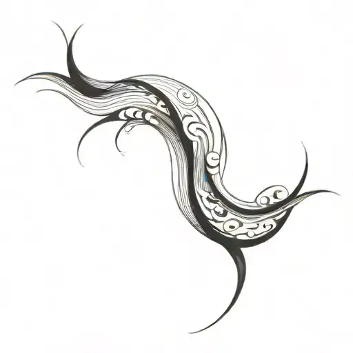 Filler Wave Patterns tattoo design idea