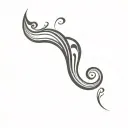 Filler Wave Patterns tattoo design idea