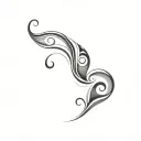 Filler Wave Patterns tattoo design idea