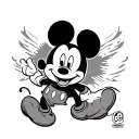 mickey mouse nalgon tattoo design idea