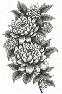 Japanese Chrysanthemum tattoo design idea