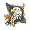 eagle feather   tattoo design idea