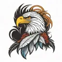 eagle feather   tattoo design idea