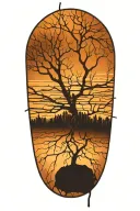 a stick tattoo design idea