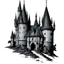 Gothic Castle tattoo design idea