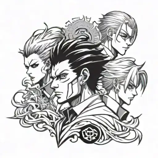phantom troupe tattoo design idea