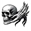 Skull Hand tattoo design idea