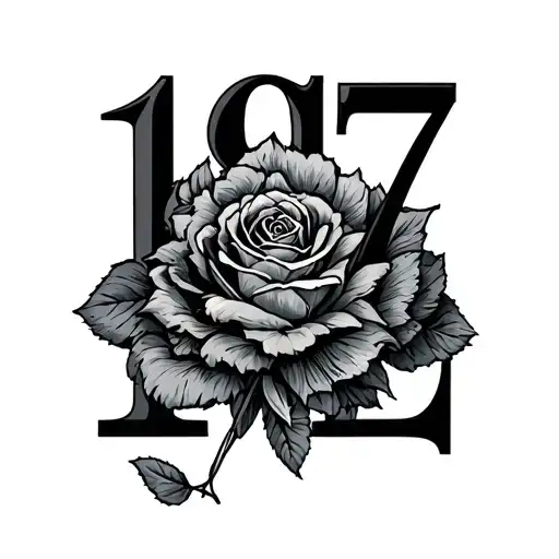 1973 In Roman Numerals tattoo design idea