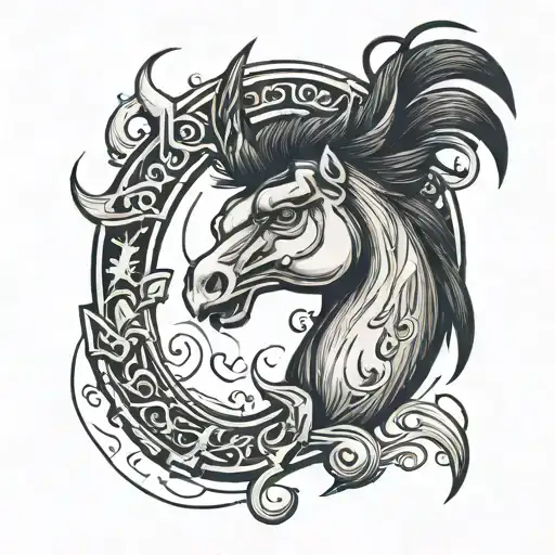 say what horseshoe where you get the horseshoe from chicken fry si fi cartoons say what  tattoo design idea