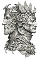 castor and pollux tattoo design idea