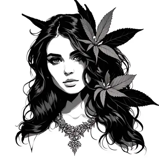 Maryjane tattoo design idea