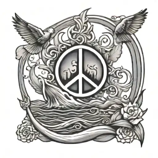 peace calm water Cleveland  tattoo design idea