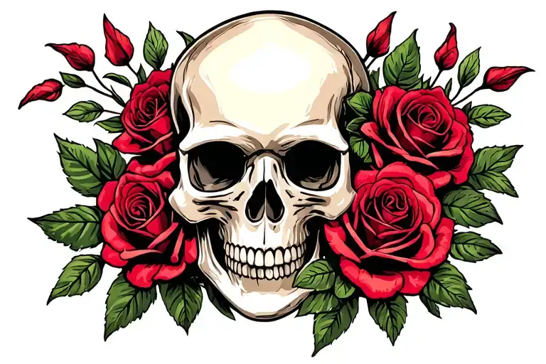 skull and roses hand tattoo design tattoo design idea