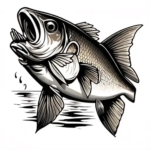 Whiskey Walley Fishing tattoo design idea