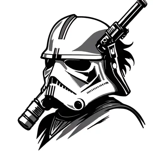 gangster starwars tattoo design idea