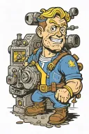 fallout vault boy tattoo design idea