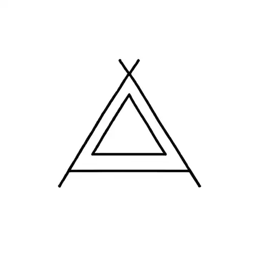 3 triangles tattoo design idea