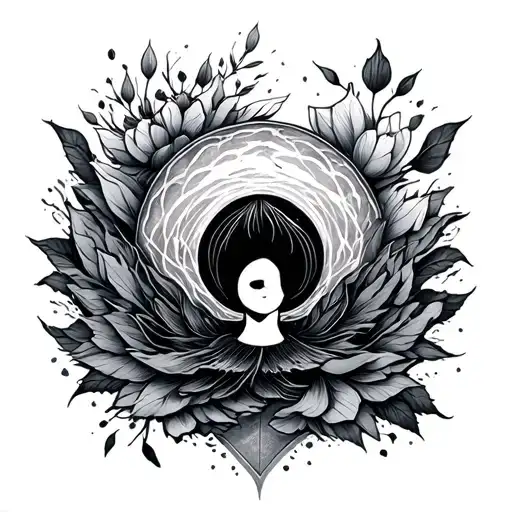 mindfullness present moment tattoo design idea